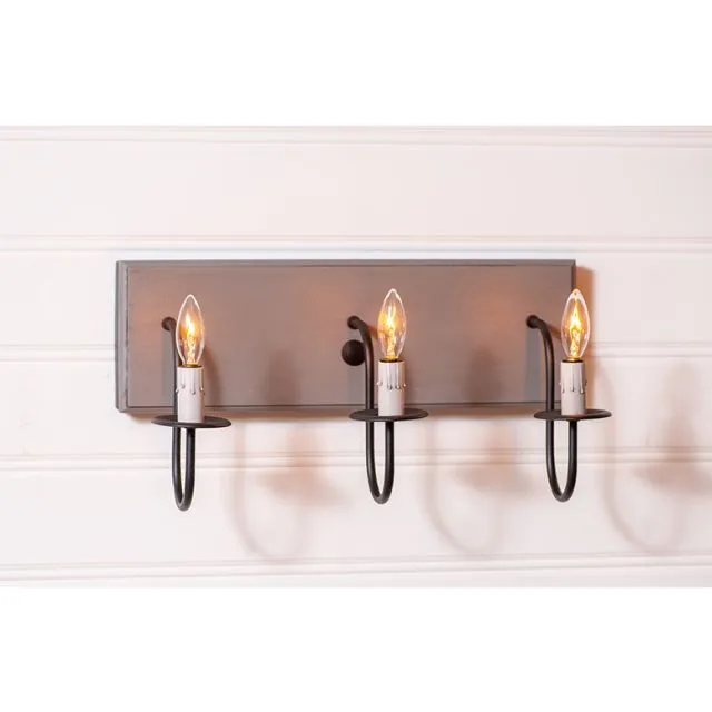 3 Light Vanity Light in Earl Gray