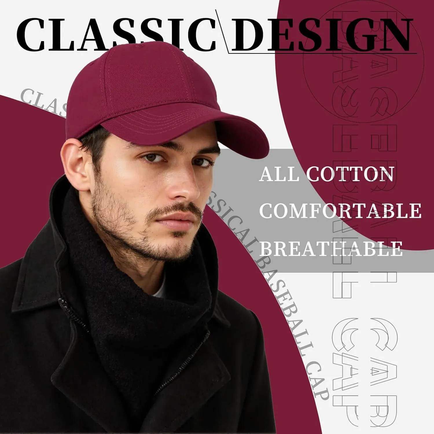 Baseball Cap Hat Men Women Baseball Cap Adjustable Plain Hat One Size All Seasons Running Fishing Outdoor Activities