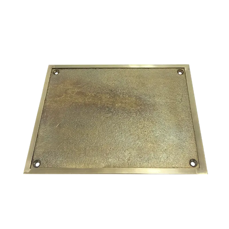 Blank Cast Brass Plaque Plate BBP022