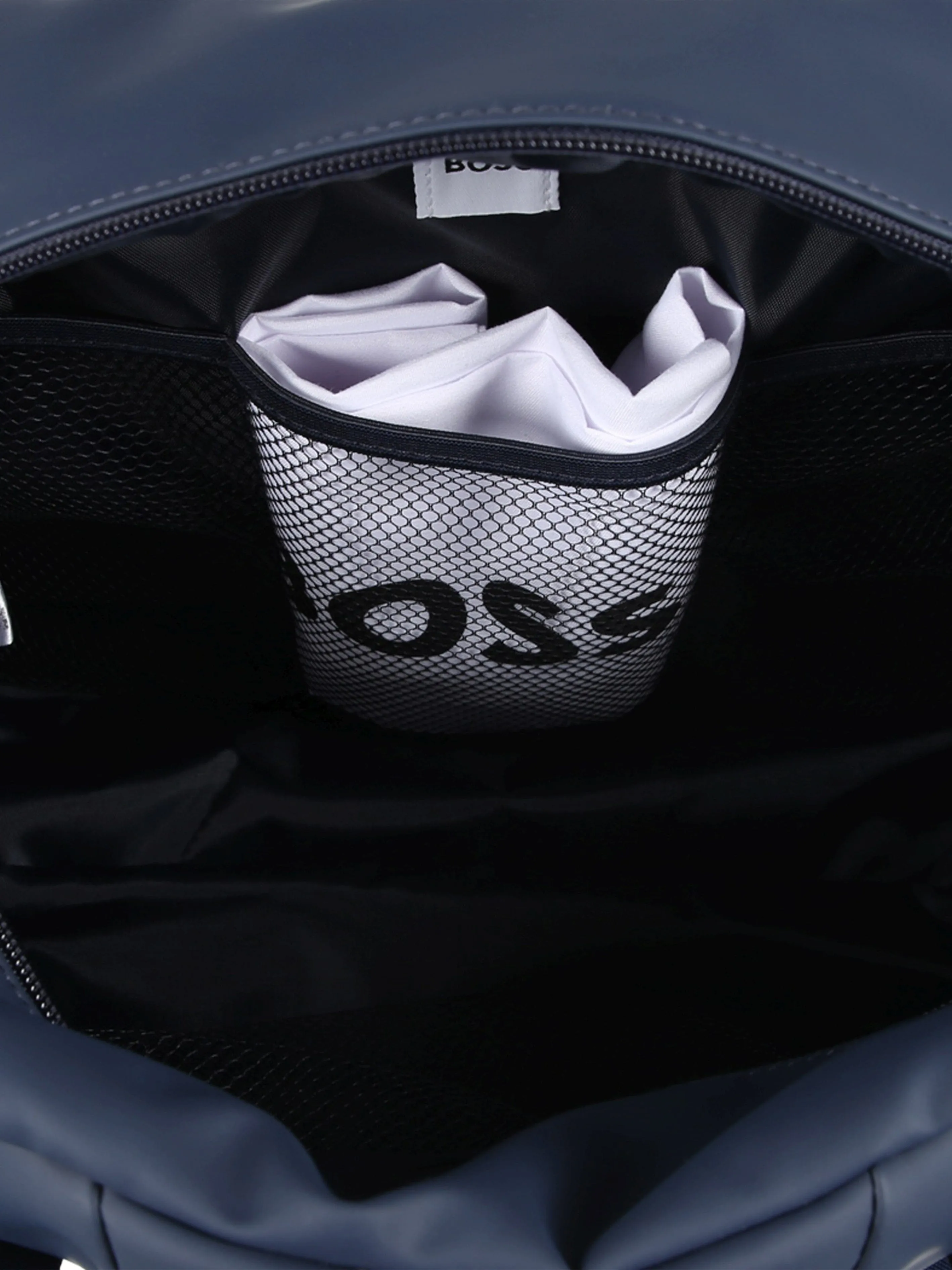 BOSS Baby Logo Changing Bag in Navy (42cm)