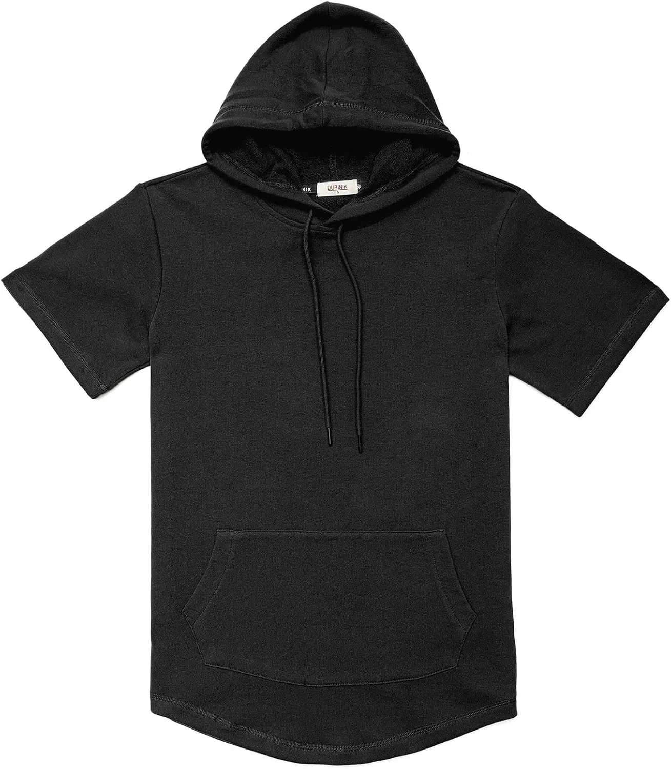 Dubinik?Short Sleeve Hoodie Lightweight Soft Cotton Moisture Wicking Kangaroo Pocket Short Sleeve Hoodie For Men