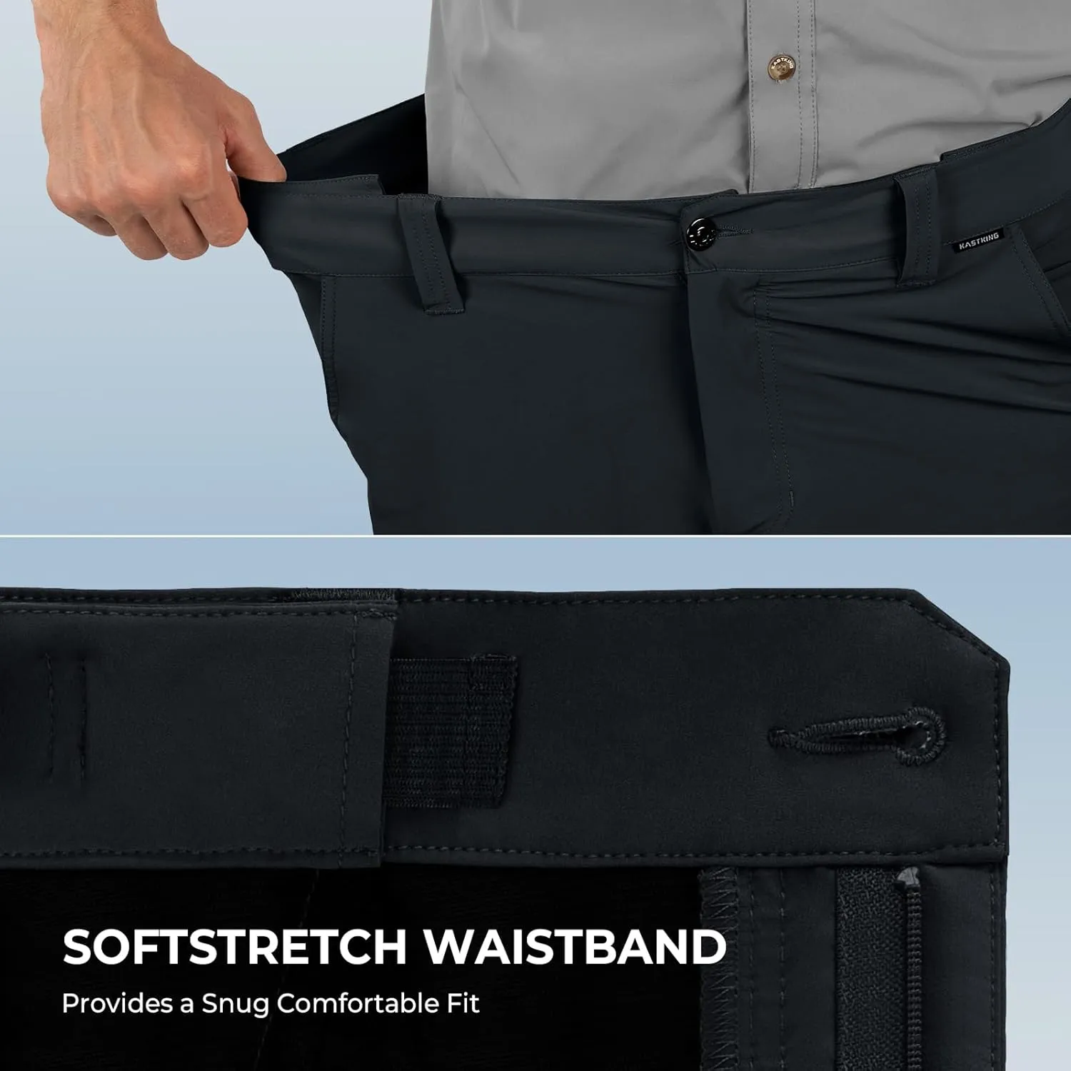 KastKing Cool Caster Men's Fishing Shorts, UPF 50  Hiking Shorts, 10.5?? and 7.5?? Available, Water Repellent, 4-Way Stretch
