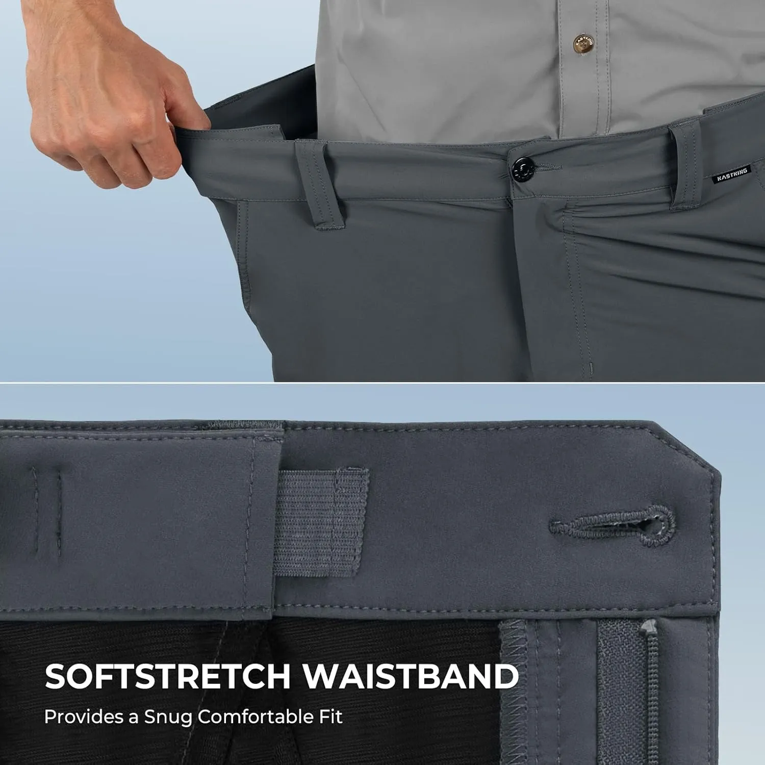 KastKing Cool Caster Men's Fishing Shorts, UPF 50  Hiking Shorts, 10.5?? and 7.5?? Available, Water Repellent, 4-Way Stretch