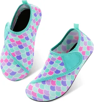 L-RUN Toddler Water Shoes Quick Drying Barefoot Boys Girls Aqua Socks Kids Swim Shoes for Beach Pool Surfing Yoga