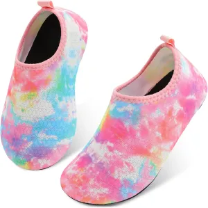 L-RUN Toddler Water Shoes Quick Drying Barefoot Boys Girls Aqua Socks Kids Swim Shoes for Beach Pool Surfing Yoga
