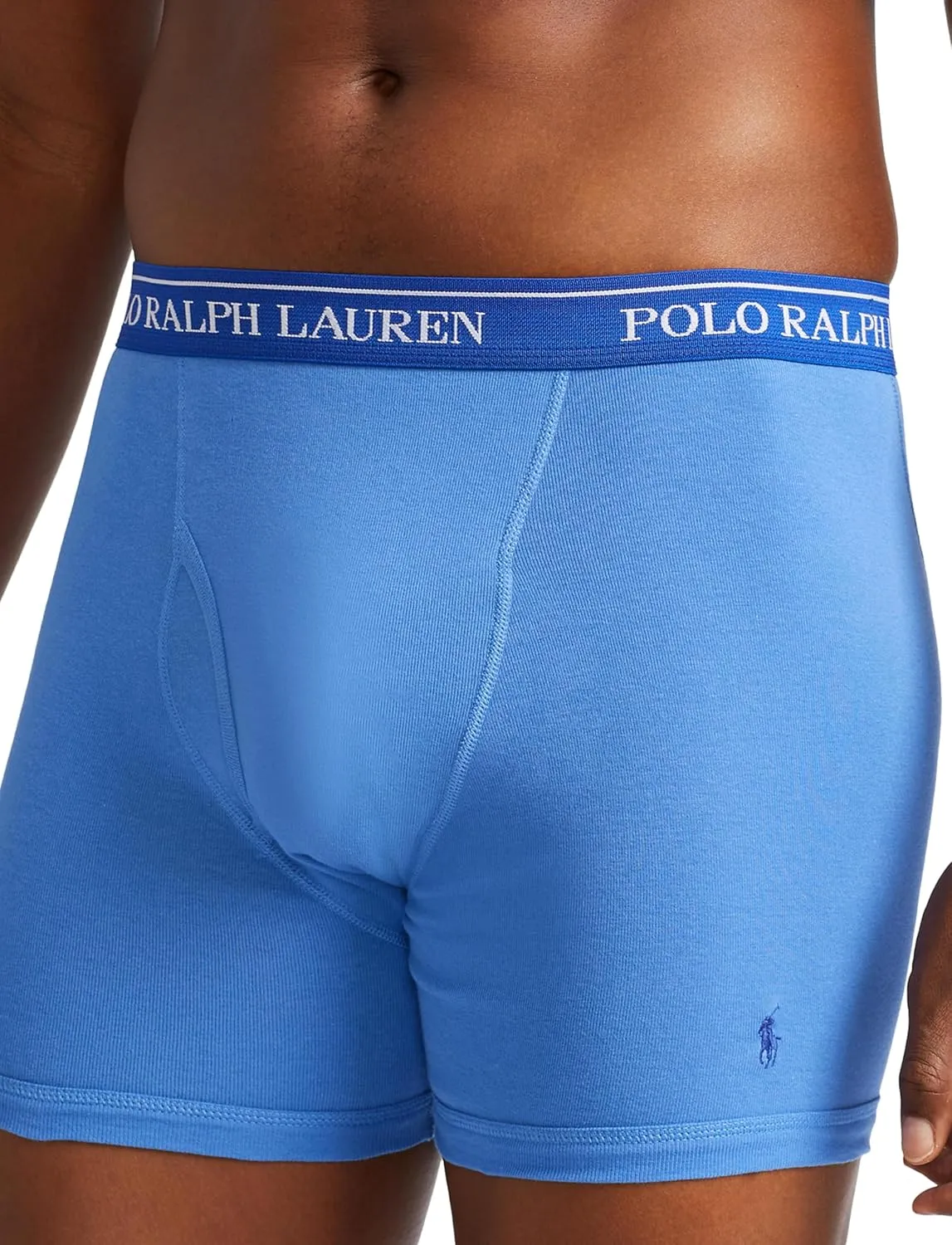 POLO RALPH LAUREN Men's Classic Fit Cotton Boxer Briefs, Trunks & Long Leg Boxer Briefs, 3 Pack