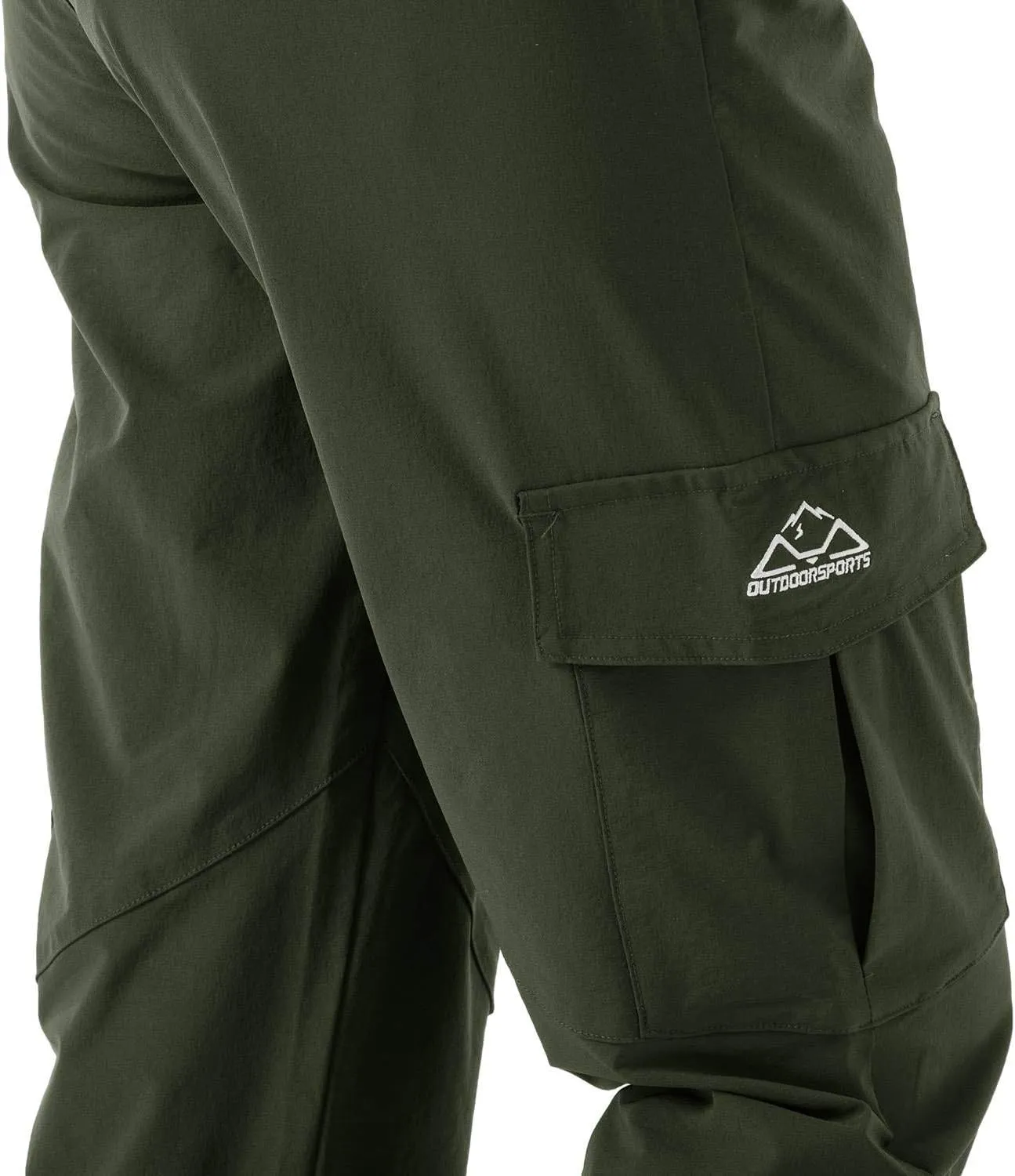 Rdruko Women's Hiking Cargo Pants Water-Resistant Quick Dry UPF 50  Travel Camping Work Pants Zipper Pockets