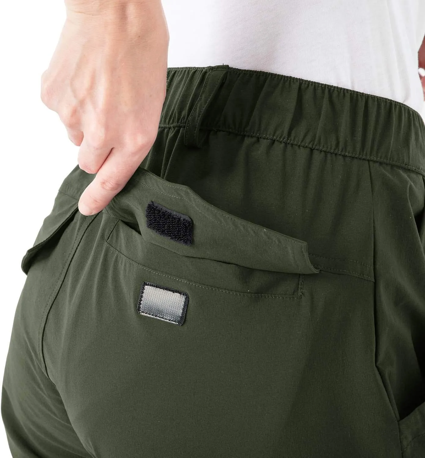 Rdruko Women's Hiking Cargo Pants Water-Resistant Quick Dry UPF 50  Travel Camping Work Pants Zipper Pockets