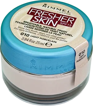 Rimmel Fresher Skin Spf15 Breathable Natural Finish Foundation 25ML -CHOOSE SHADE