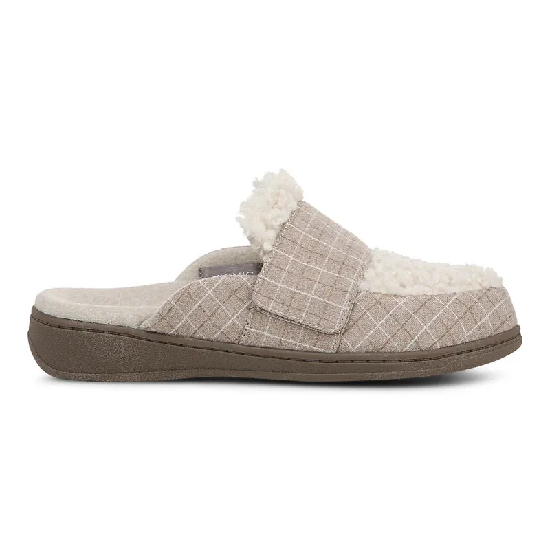 Vionic Women's Gemma II Cream Plaid
