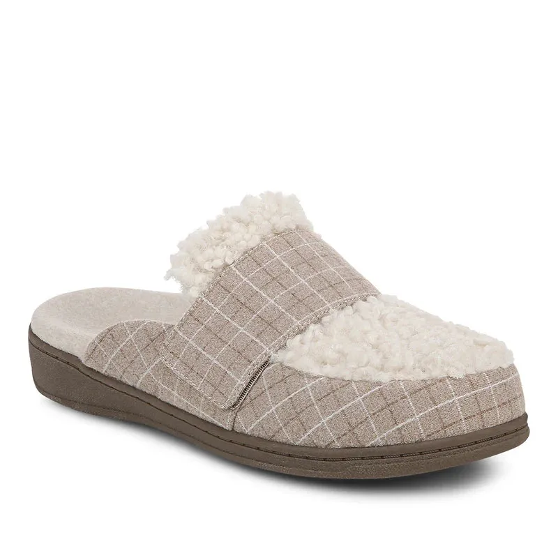 Vionic Women's Gemma II Cream Plaid