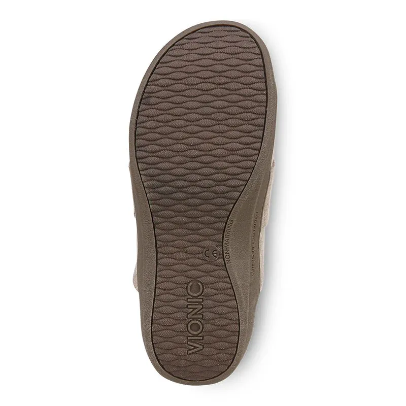 Vionic Women's Gemma II Cream Plaid