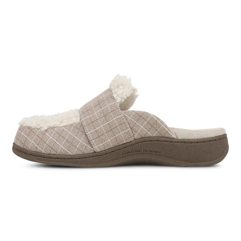 Vionic Women's Gemma II Cream Plaid