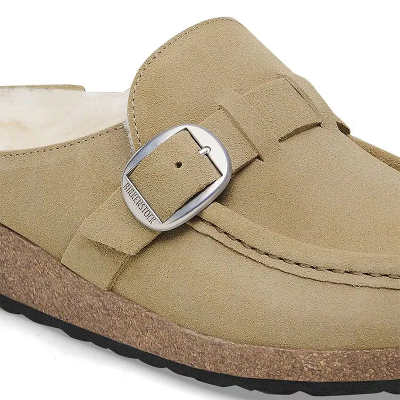 Women's Buckley Shearling Narrow Taupe/Natural Suede