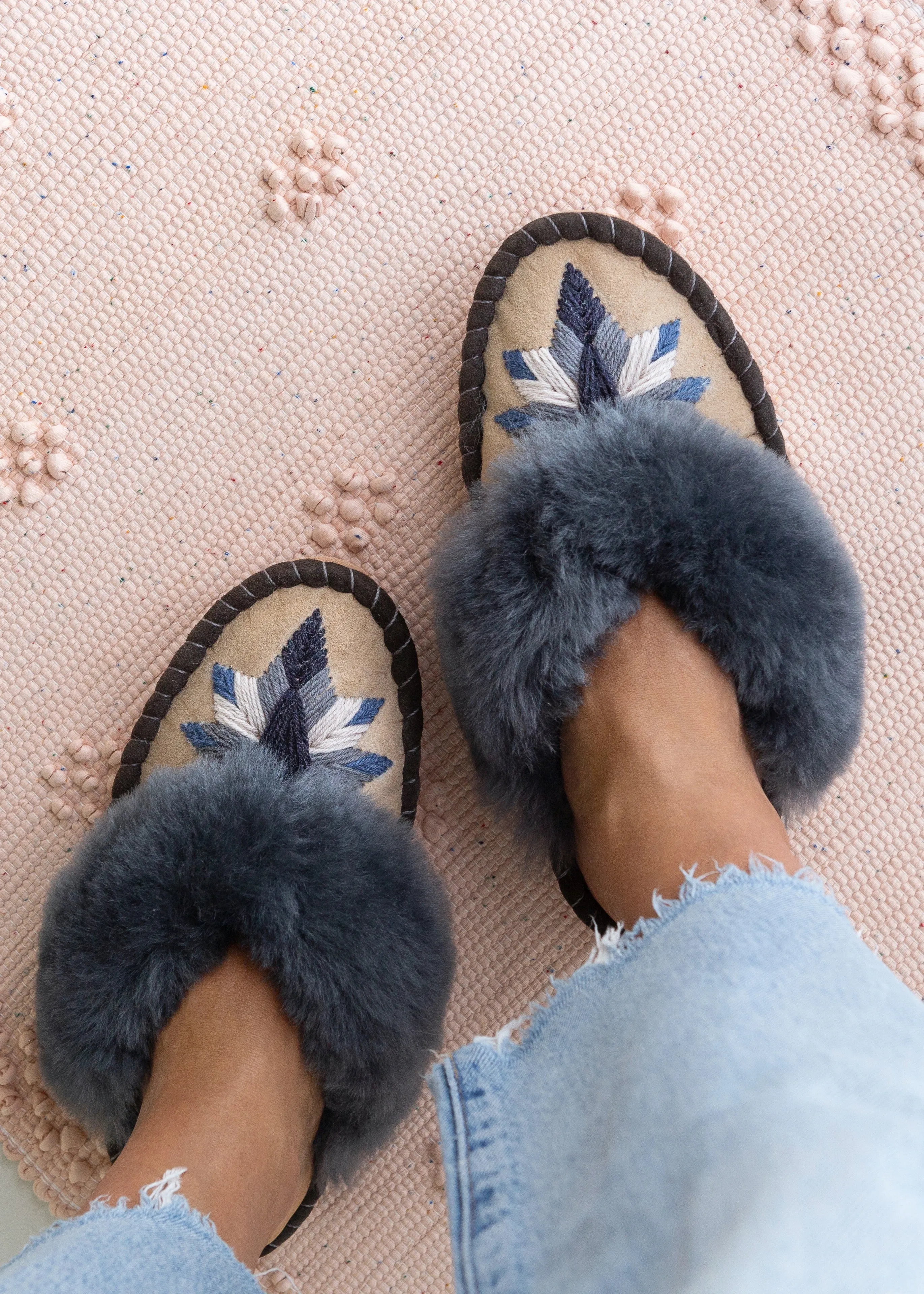 Women's Sheepskin Slipper Mules – Salt Plains